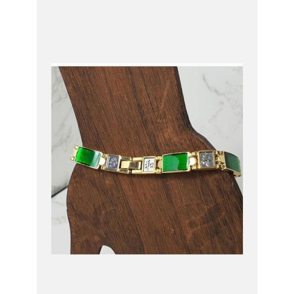 ASIANβEnameled Link Bracelet ChineseβJewelry